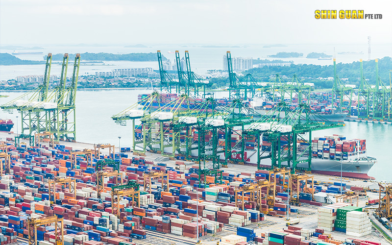 Singapore's busy port